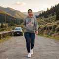 Hoodie "Butterfly Girl" — Edición Arte Floral 🦋🌸
