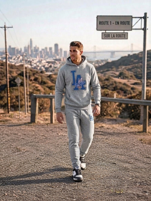 Conjunto "LA Dodgers" — Hoodie + Jogger MLB ⚾🔵