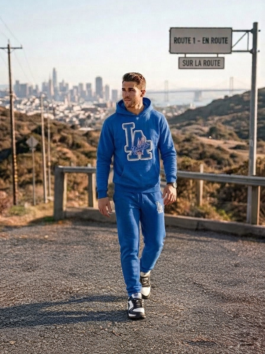 Conjunto "LA Dodgers" — Hoodie + Jogger MLB ⚾🔵