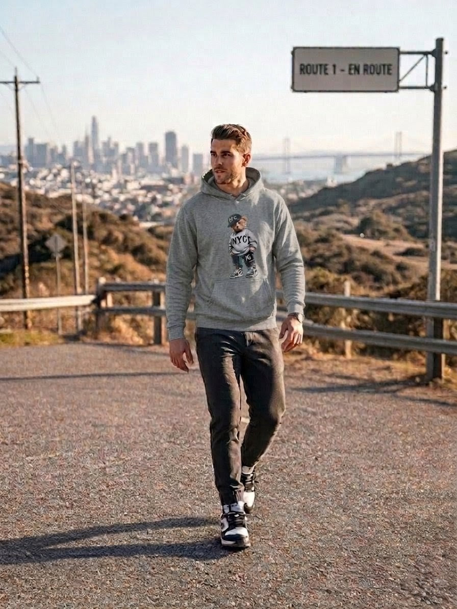 Hoodie "NYC Bear" — Edición Streetwear 🐻🗽