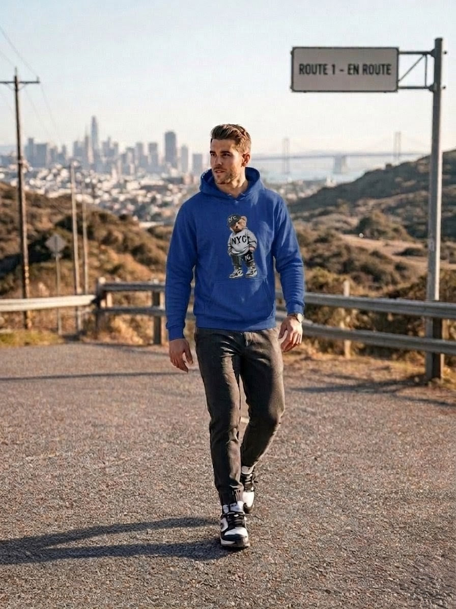 Hoodie "NYC Bear" — Edición Streetwear 🐻🗽