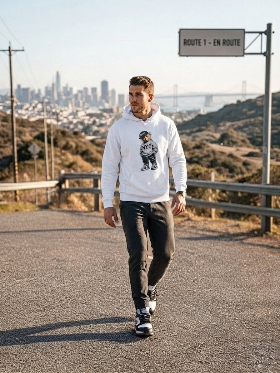 Hoodie "NYC Bear" — Edición Streetwear 🐻🗽