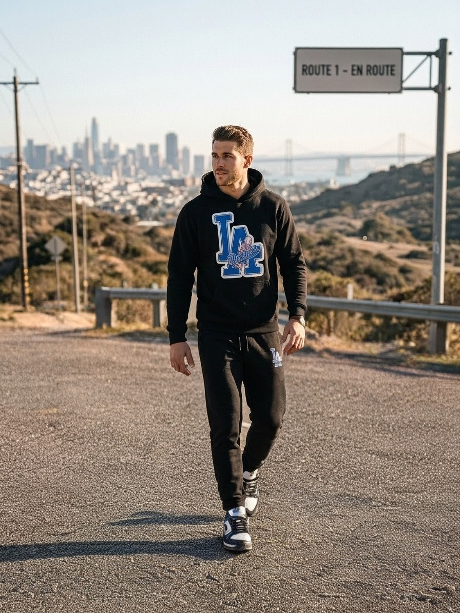 Conjunto "LA Dodgers" — Hoodie + Jogger MLB ⚾🔵