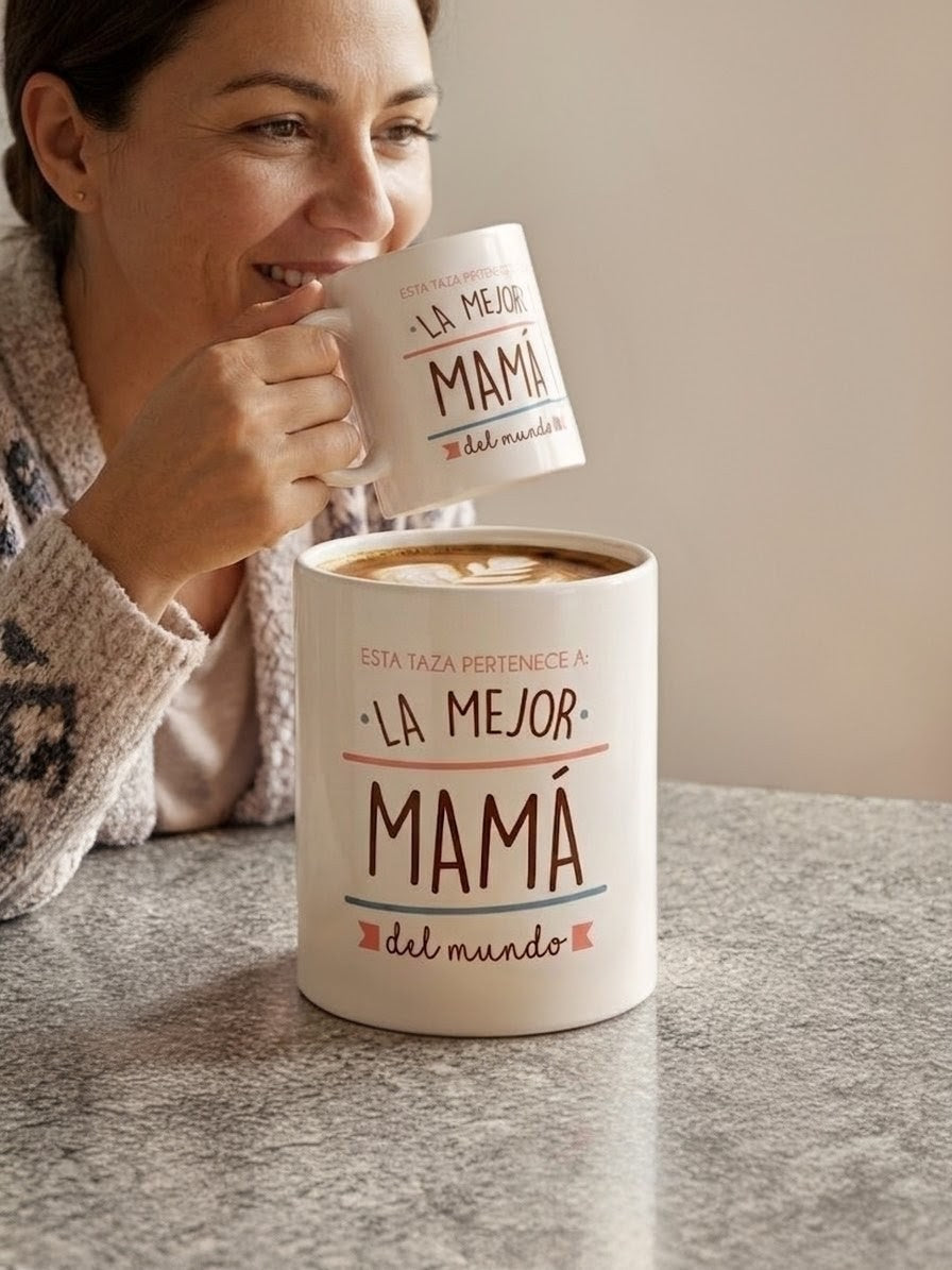 Taza "La Mejor Mamá del Mundo" — Regalo Especial ☕❤️