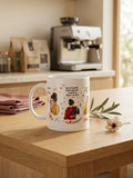 Taza "Mamá Superhéroe" — Con el traje más fuerte ☕🦸‍♀️
