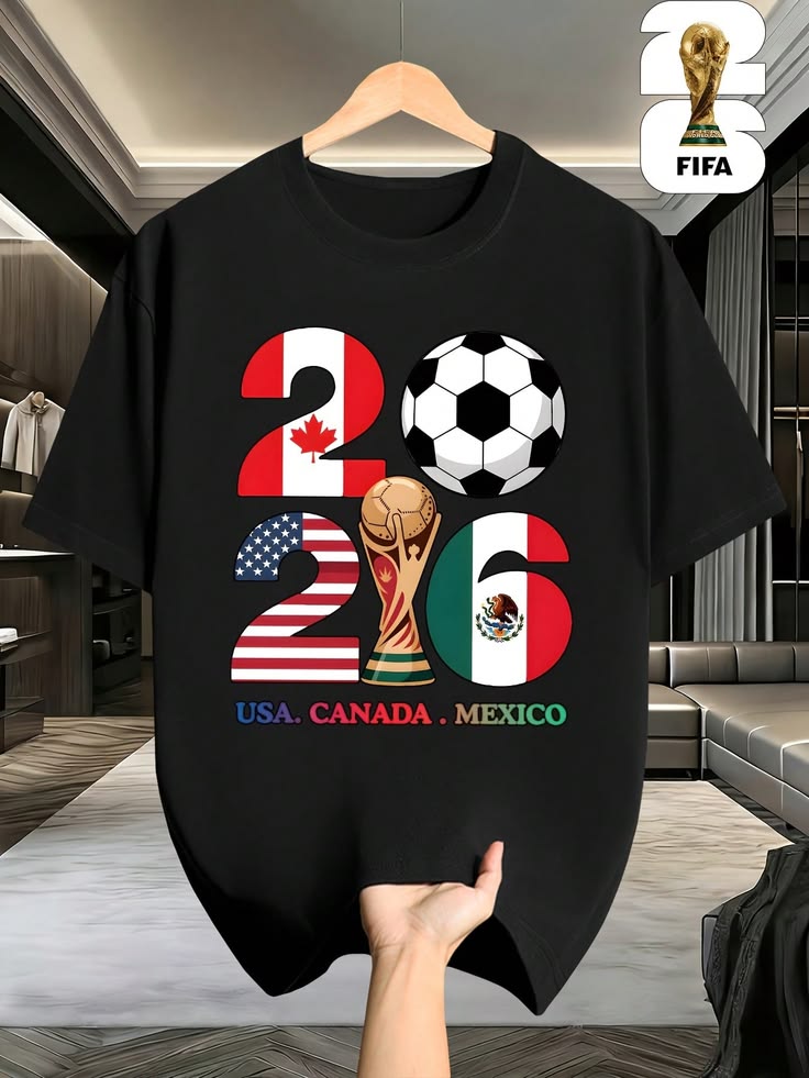 Polera "FIFA World Cup 2026" — USA · Canada · Mexico ⚽🏆